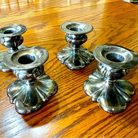 Other - Vintage Silver Plated Candle Stick Holders
